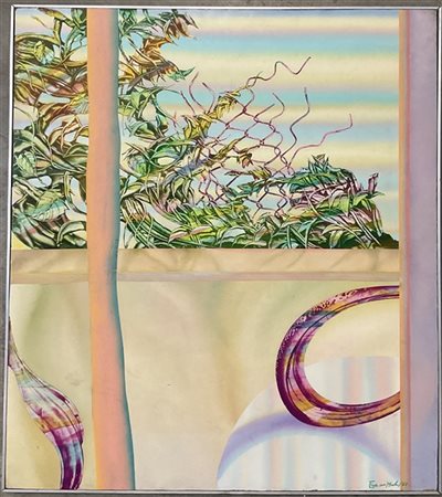 Franco Mulas "Senza titolo" 1961
tecnica mista su compensato
cm 89,5x79
firmato