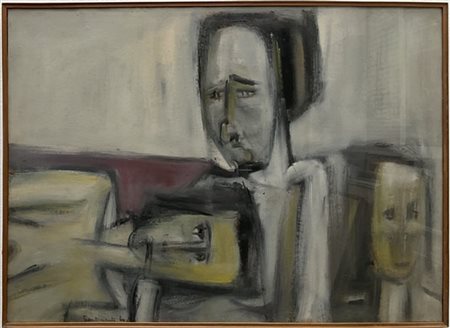 Franco Vimercati "Senza titolo" 1960
tempera su cartone
cm 73x99
firmato e datat