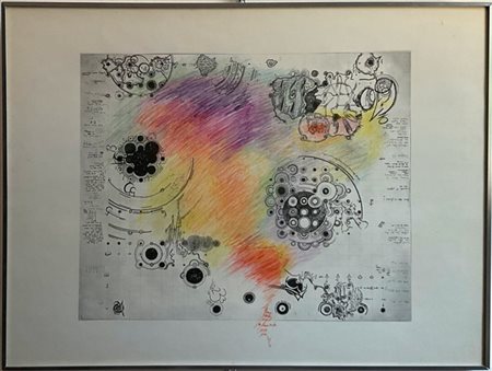 Mary Bauermeister Lotto composto da due litografie a colori
cm 50x65
entrambe fi