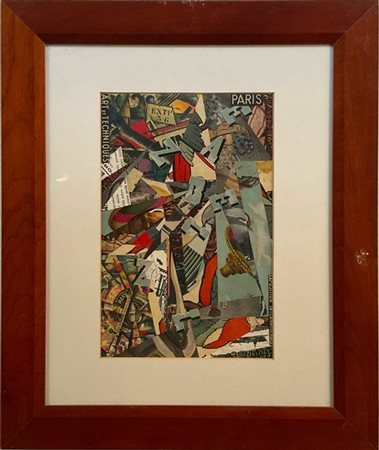 Gelindo Furlan "Senza titolo" 1936
collage su carta
cm 33x21
firmato e datato in