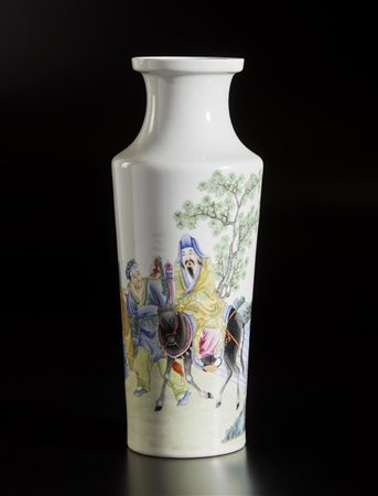  Arte Cinese - Vaso  famiglia rosa
Cina, Repubblica, XX secolo .