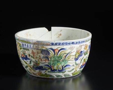  Arte Cinese - Vaso "duck pond" wucai
Cina, dinastia Ming, periodo Wanli.