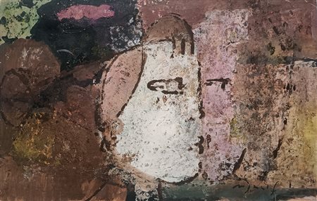 ROGNONI FRANCO Milano (Mi) 1913 Incontro Olio intelato 35,00x55,00x2,00...