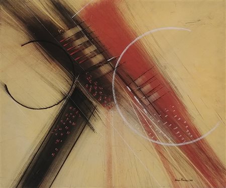 FERRARI LORIS milano (milano) 1942 Composizione 1976 Mista su cartone...