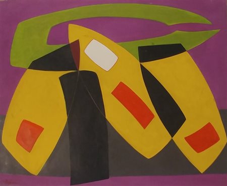 REGGIANI MAURO Nonantola (Mo) 1897 Senza titolo 1952 Olio su tela...