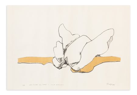 RENZO IZZI (1929-1995) - Serie: ricordi del mare - sulla spiaggia