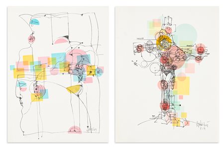 SALVADOR AULESTIA (1919-1994) - Lotto unico di 2 litografie