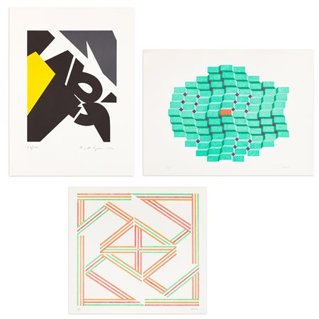 AUTORI VARI (AUGUSTO GARAU E MARCO CORDIOLI) - Lotto unico di 3 litografie