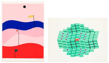 AUTORI VARI (SERGIO DANGELO E MARCO CORDIOLI) - Lotto unico di 2 litografie