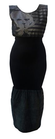 Jean Paul Gaultier LEATHER DRESS Description: A stretch jersey fabric is the...