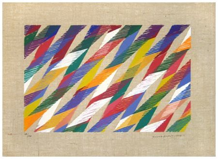 PIERO DORAZIO Roma 1927 – Todi 2005 Senza titolo 1994 Serigrafia a colori su...