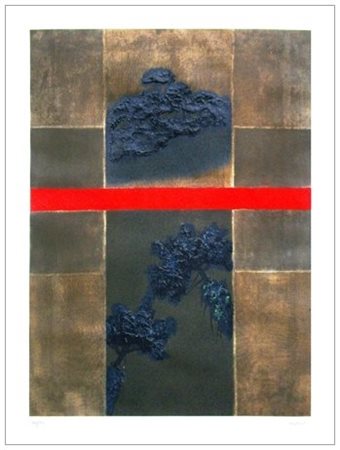 CARLO MATTIOLI Modena 1911 – Parma 1994 Composizione Serigrafia materica a...