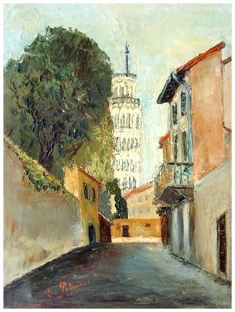 DANILO PETRUCCI Pisa ? – ? Pisa Via Porta Buozzi 1966 Olio su tela 50 x 40....