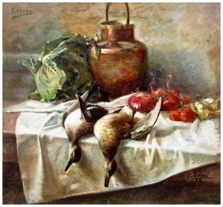 GUIDO CERRI Milano 1874 – Pisa 1964 Senza titolo 1949 Olio su faesite 68 x...