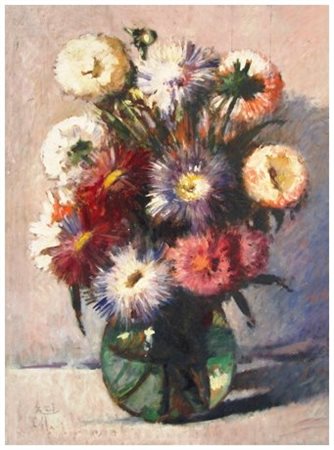 CORRADO MICHELOZZI Livorno 1883 – 1965 Senza titolo Olio su tavola 55 x 40....