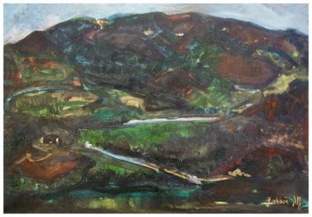 ALFREDO FABBRI Grosseto 1926 – 2010 Senza titolo 1961 Olio su tela 50 x 70,5....