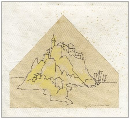 MINO MACCARI Siena 1898 – Roma 1989 Senza titolo Penna biro, acquerello e...