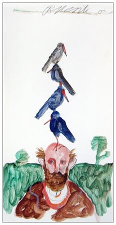 ANTONIO POSSENTI Lucca 1933 Senza titolo Olio e grafite su cartoncino 24,7 x...