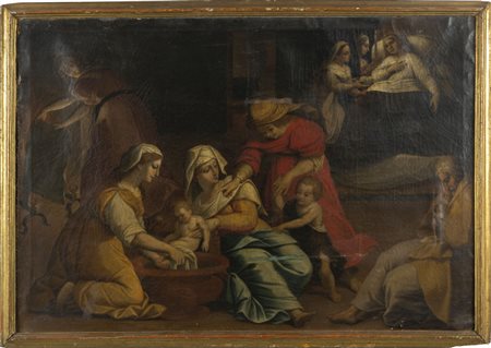 Scuola italiana sec.XVII "La Nascita della 