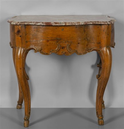 # Console Luigi XIV in legno intagliato e dorato, 