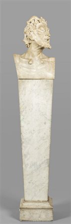 Erma in marmo statuario raffigurante il Dio Pan, 