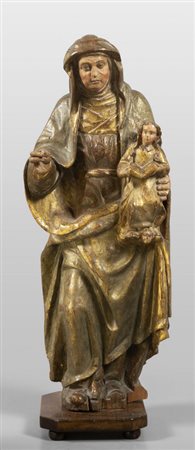 Sant'Anna e la Madonna, scultura in legno 