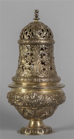 Turibolo in argento, punzone della Torretta, 