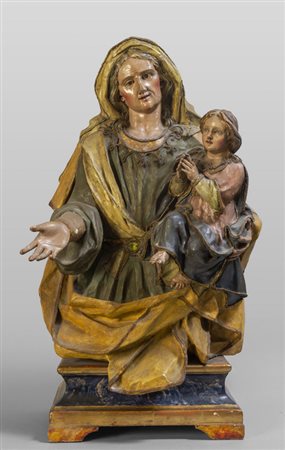 Sant'Anna e la Vergine, scultura in papier machè 