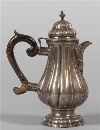 Caffettiera Luigi XIV in argento,<br>Veneto sec. 
