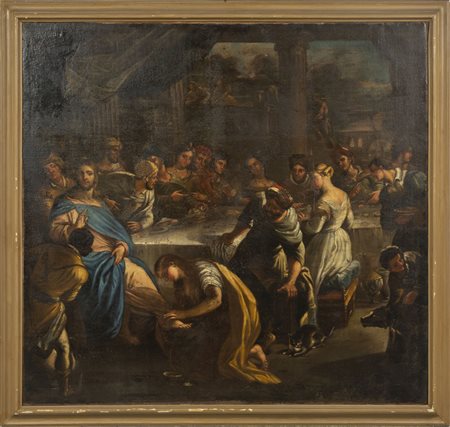 Scuola veneta sec.XVII/XVIII "La lavanda dei 