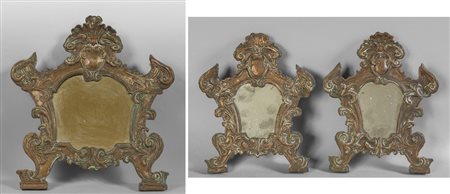 Trittico di cartaglorie Luigi XIV in rame 