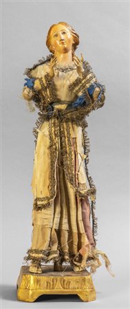 Madonna, scultura in legno, Napoli 