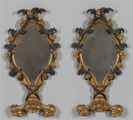 Coppia di reliquiari Luigi XV trasformati in 