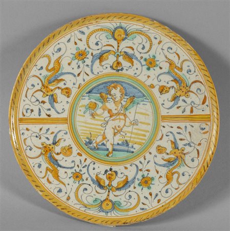 Crespina in maiolica decorata a gran fuoco 