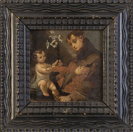 Scuola italiana sec.XVII "Sant'Antonio e il 