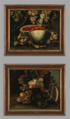 Scuola emiliana sec.XVII "Nature morte con 