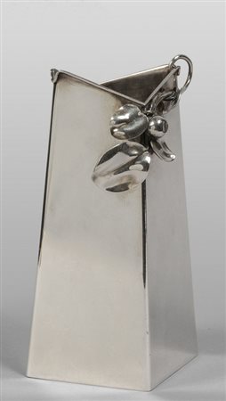 Vaso portafiori in argento 925 decorato con 