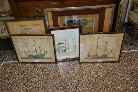 # Otto stampe di varie epoche e soggetti