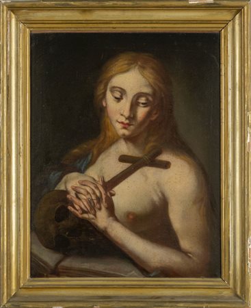 # Scuola genovese sec.XVIII "La Maddalena" olio 