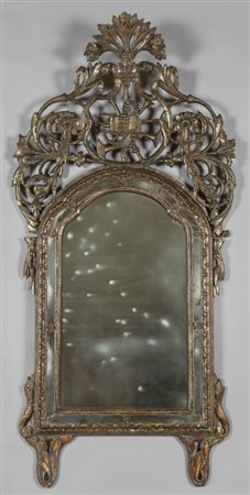 Specchiera Luigi XIV in legno intagliato e dorato 