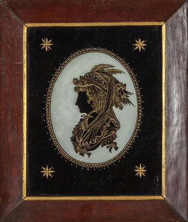 "Profilo di amazzone" vetro eglomizzato, fine 