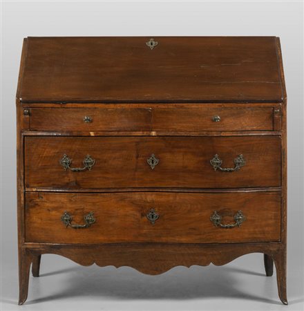 Ribalta Luigi XIV in legno di noce, Genova metà 