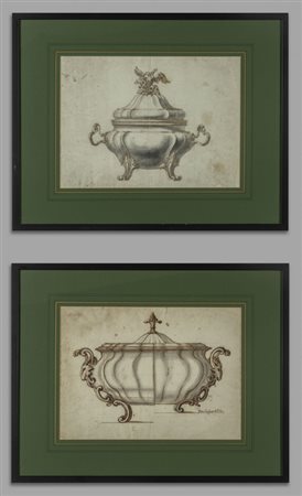 Luigi Valadier (Roma 1726-1785) "Progetti di 