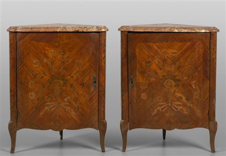 Coppia di cantonali Napoleone III lastronati in 