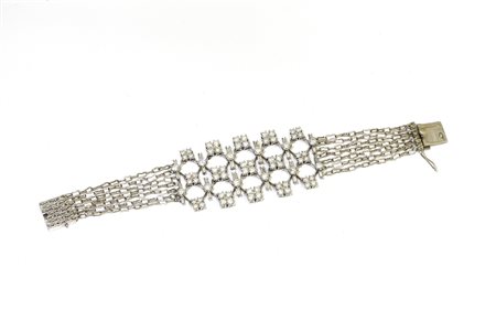 bracciale in oroo bianco e diamanti 8,36 ct 