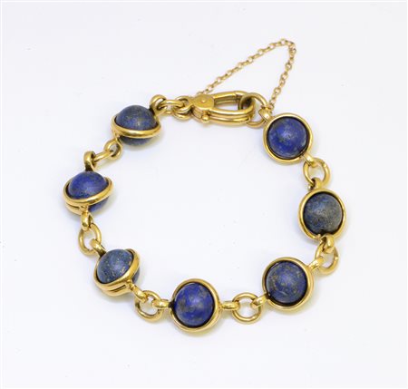 Pomellato bracciale in oro giallo e sodaliti