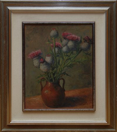 DIPINTO (-) <br>Arturo Cussigh olio su compensato 