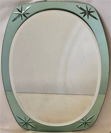 Cristal Art attribuito cristallo specchiato e 