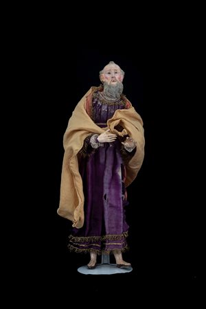 statuina da presepe Napoli sec.XIX<br>cm.x h. 44