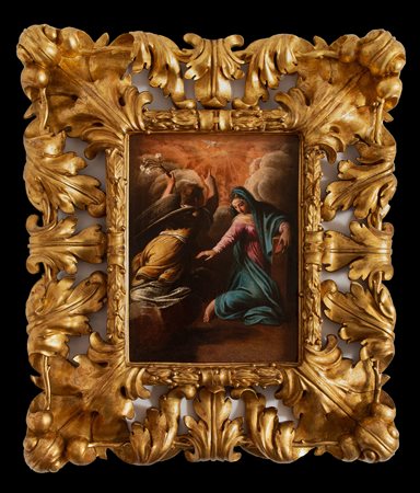 olio su tela "annunciazione" Veneto sec.XVI in 